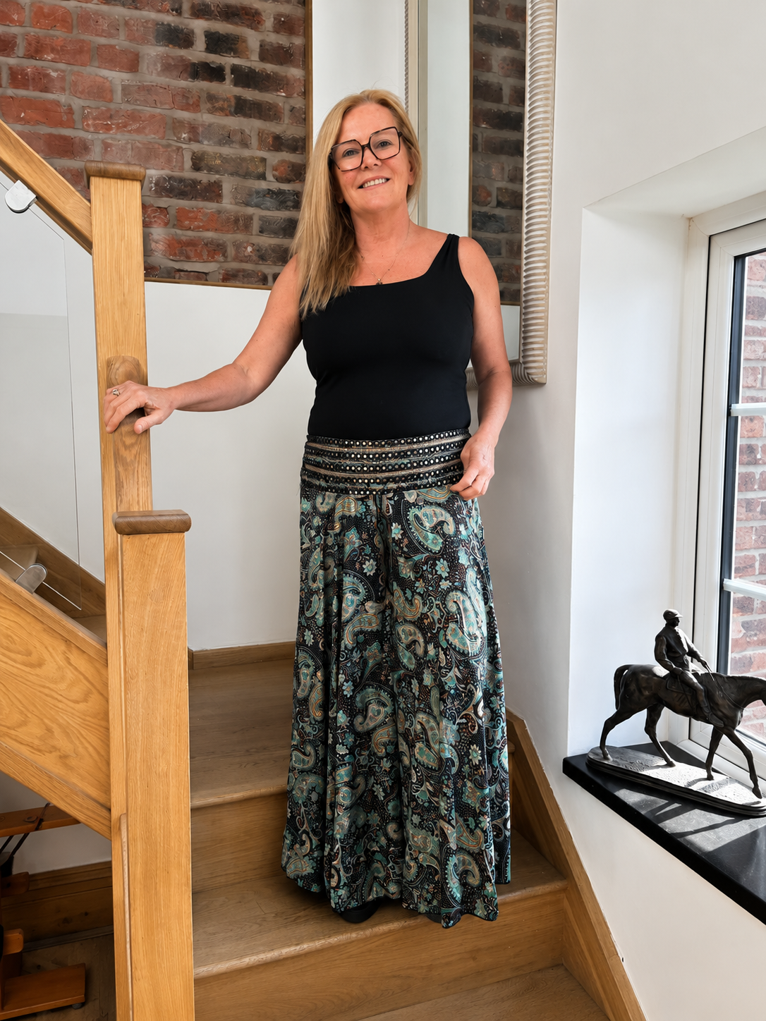 Swirly Culottes - Black