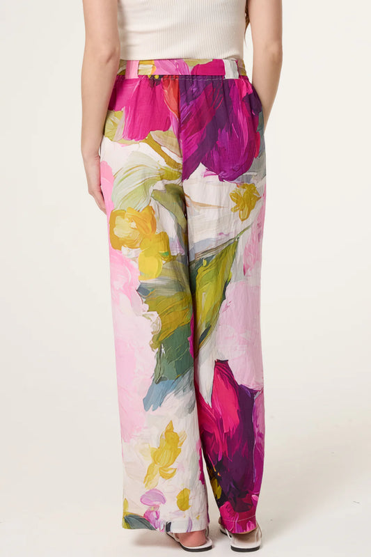 Floral Wide Leg Trousers