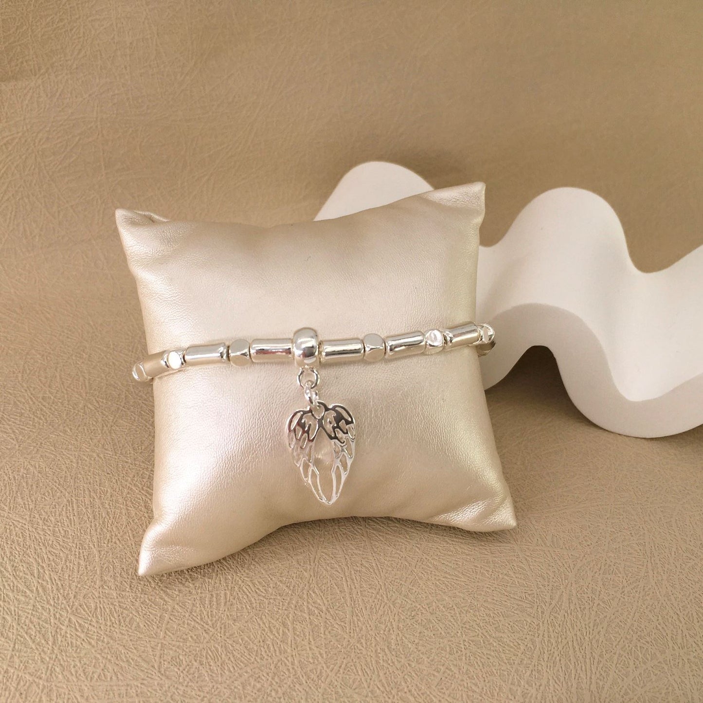 Silver Angel Wing Bracelet
