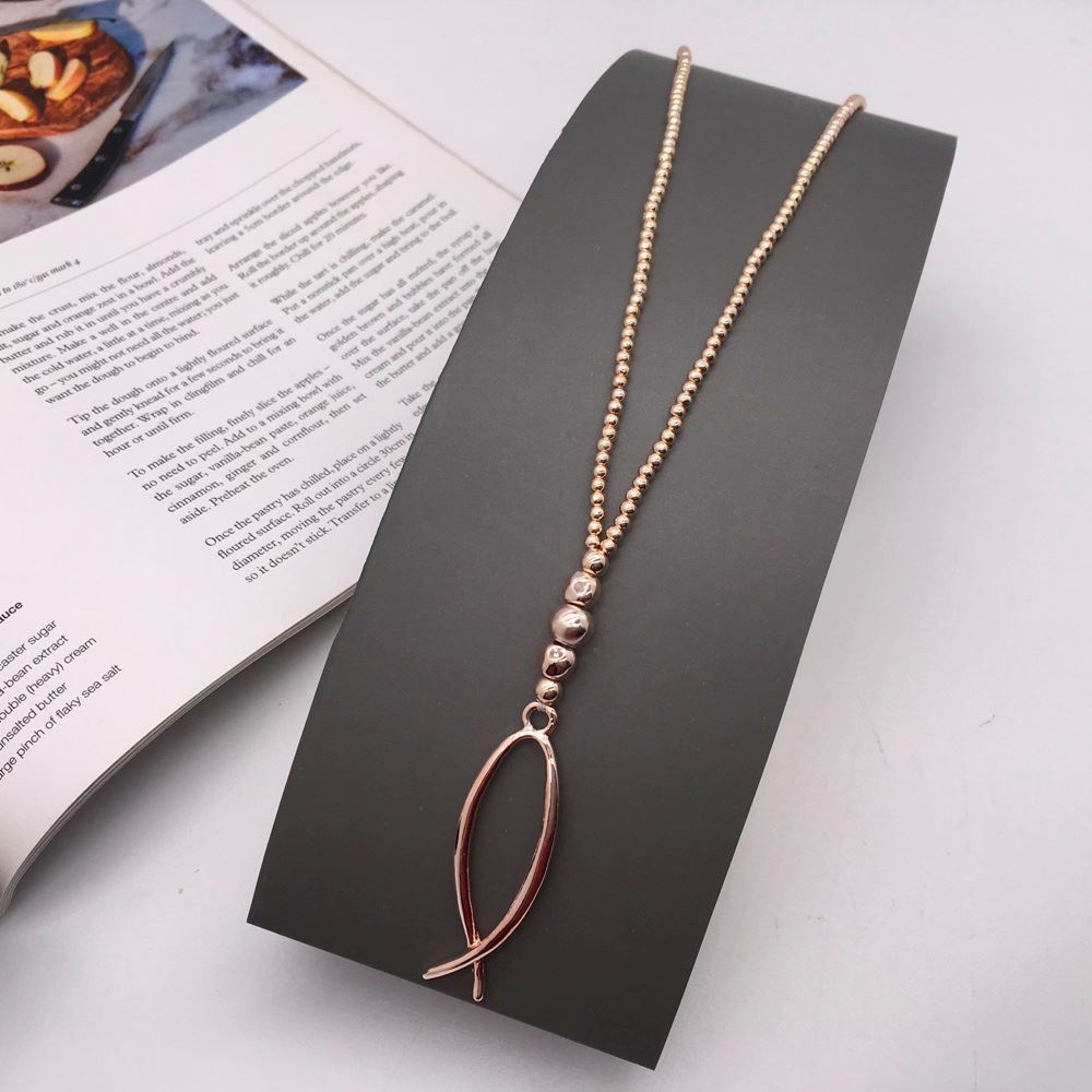 Gold Fish Pendant Necklace