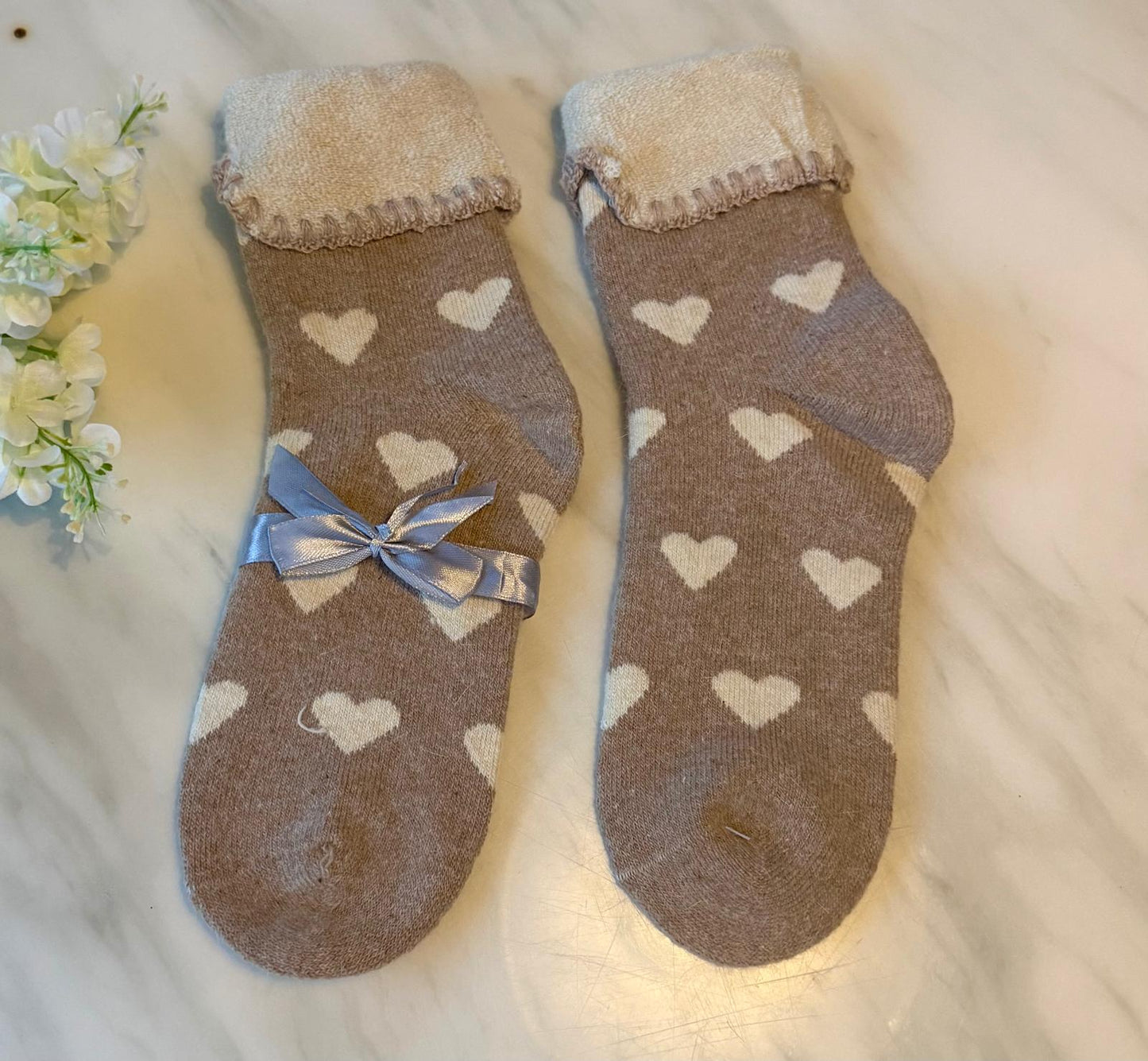 Heart Bow Ankle Socks