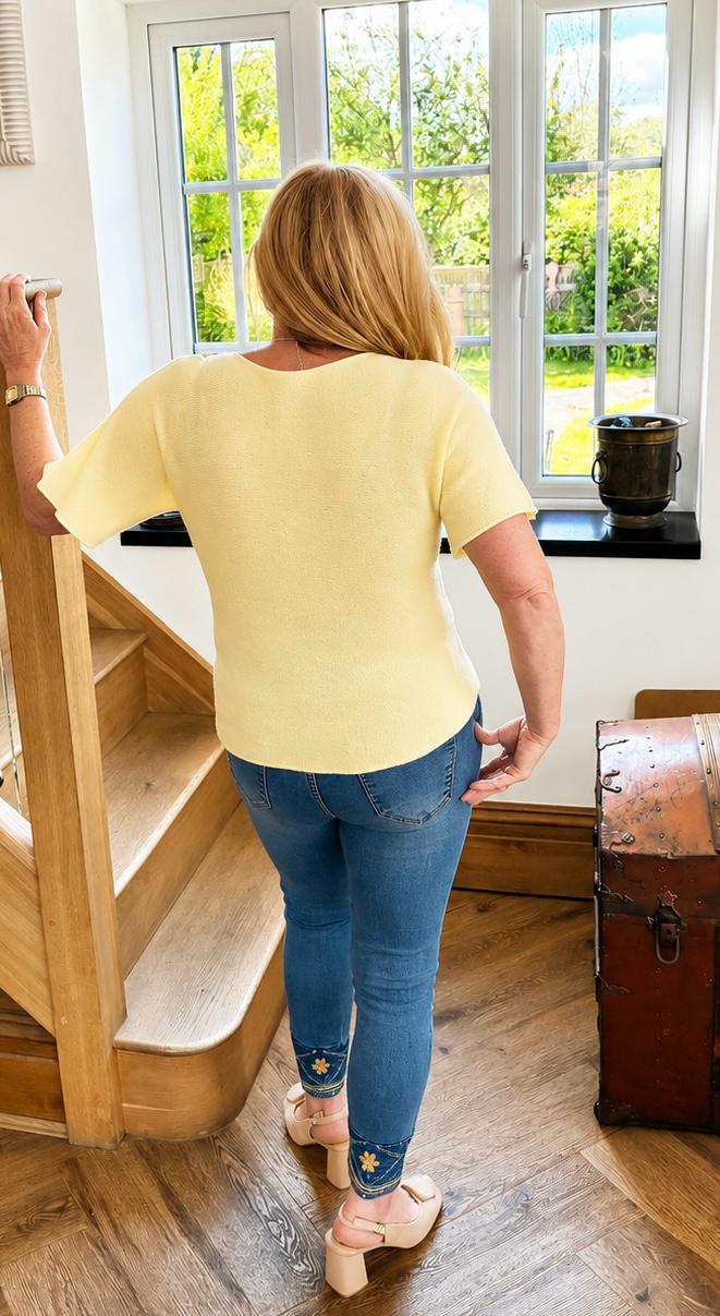 Lemon V-Neck Sweater