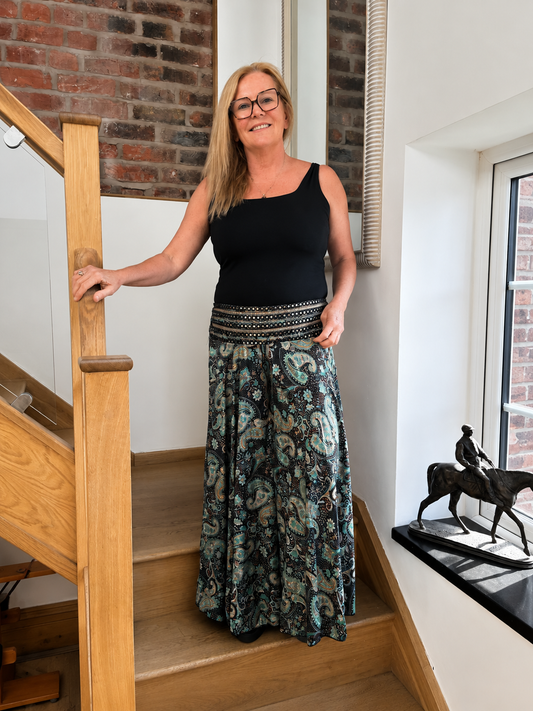 Swirly Culottes - Black