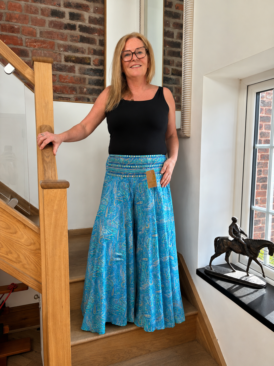 Swirly Culottes - Blue