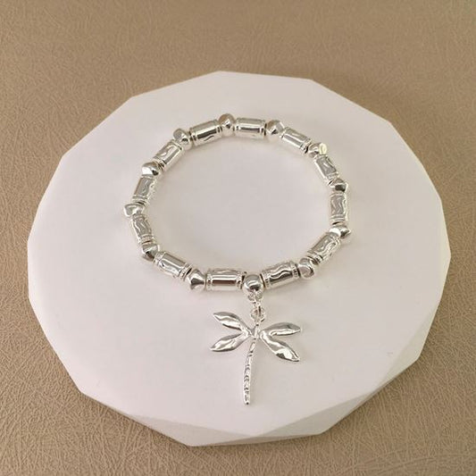Silver Dragonfly Bracelet