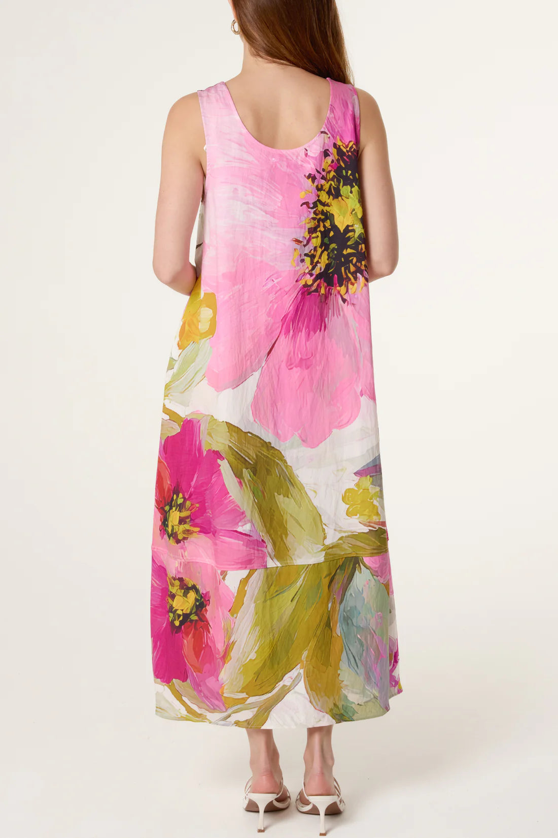 Bold Floral Print Dress