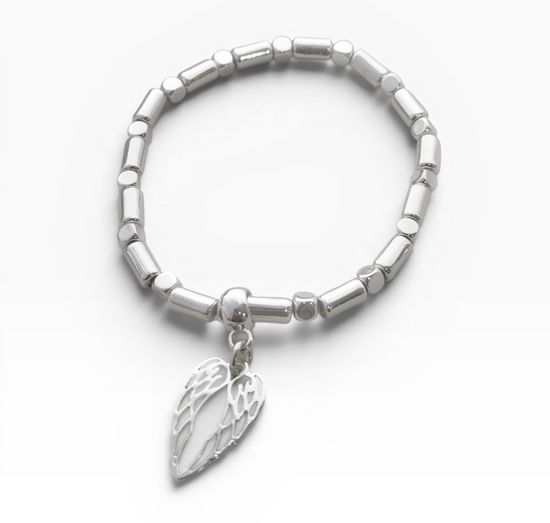 Silver Angel Wing Bracelet