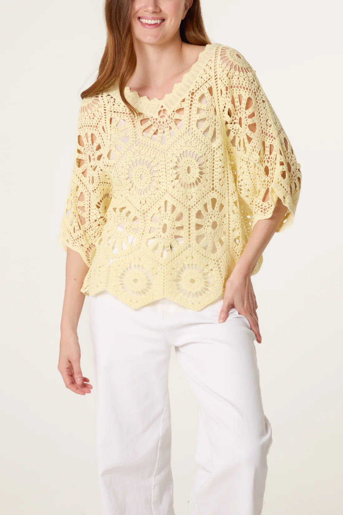 Crochet Lace Top – Lemon