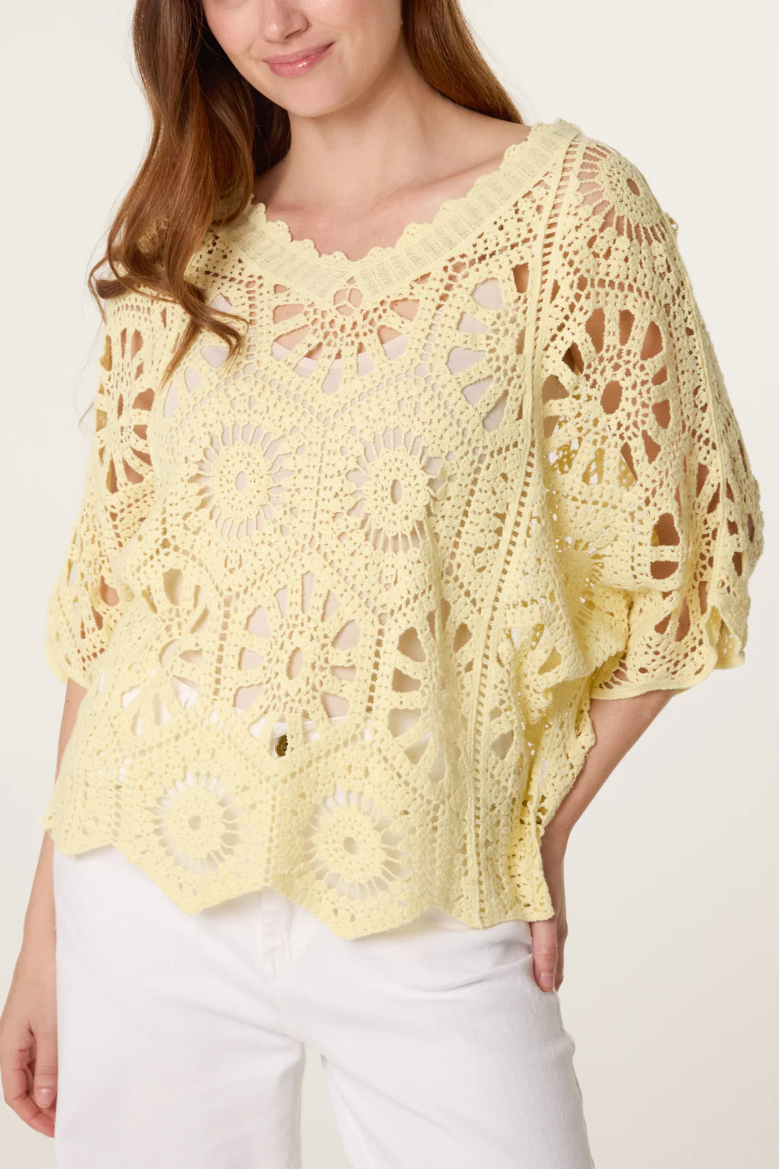 Crochet Lace Top – Lemon