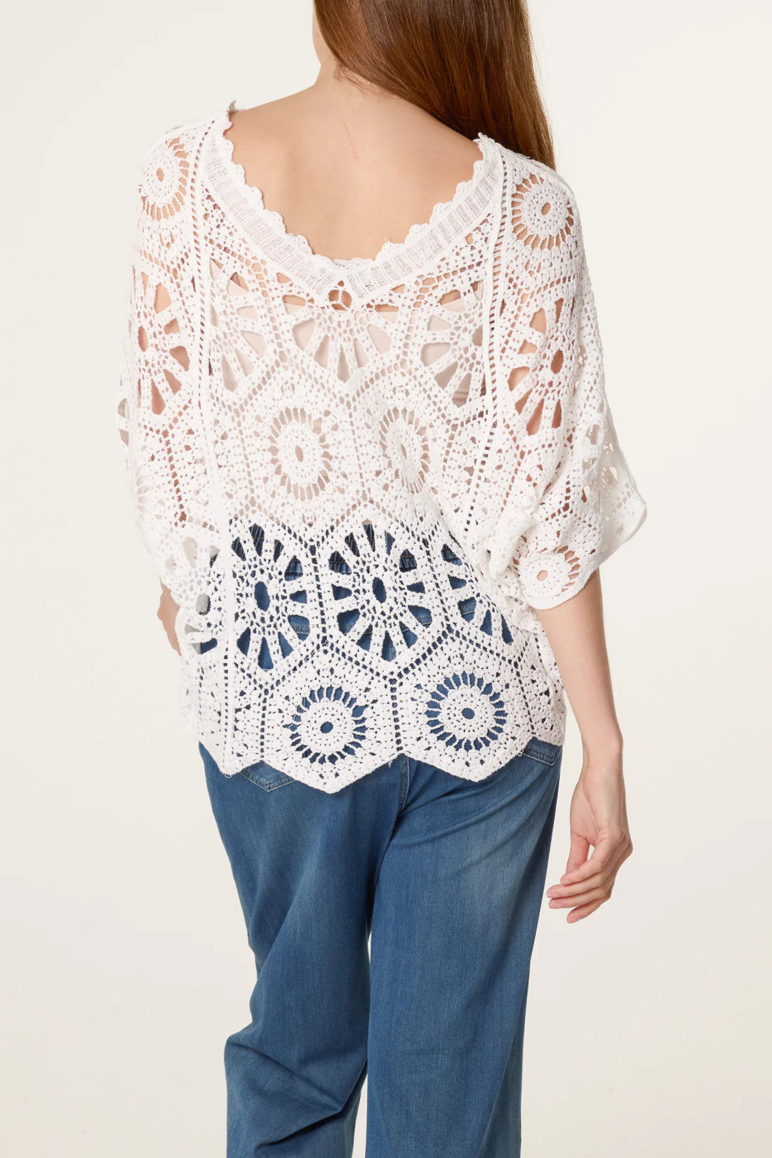 Crochet Lace Top – White