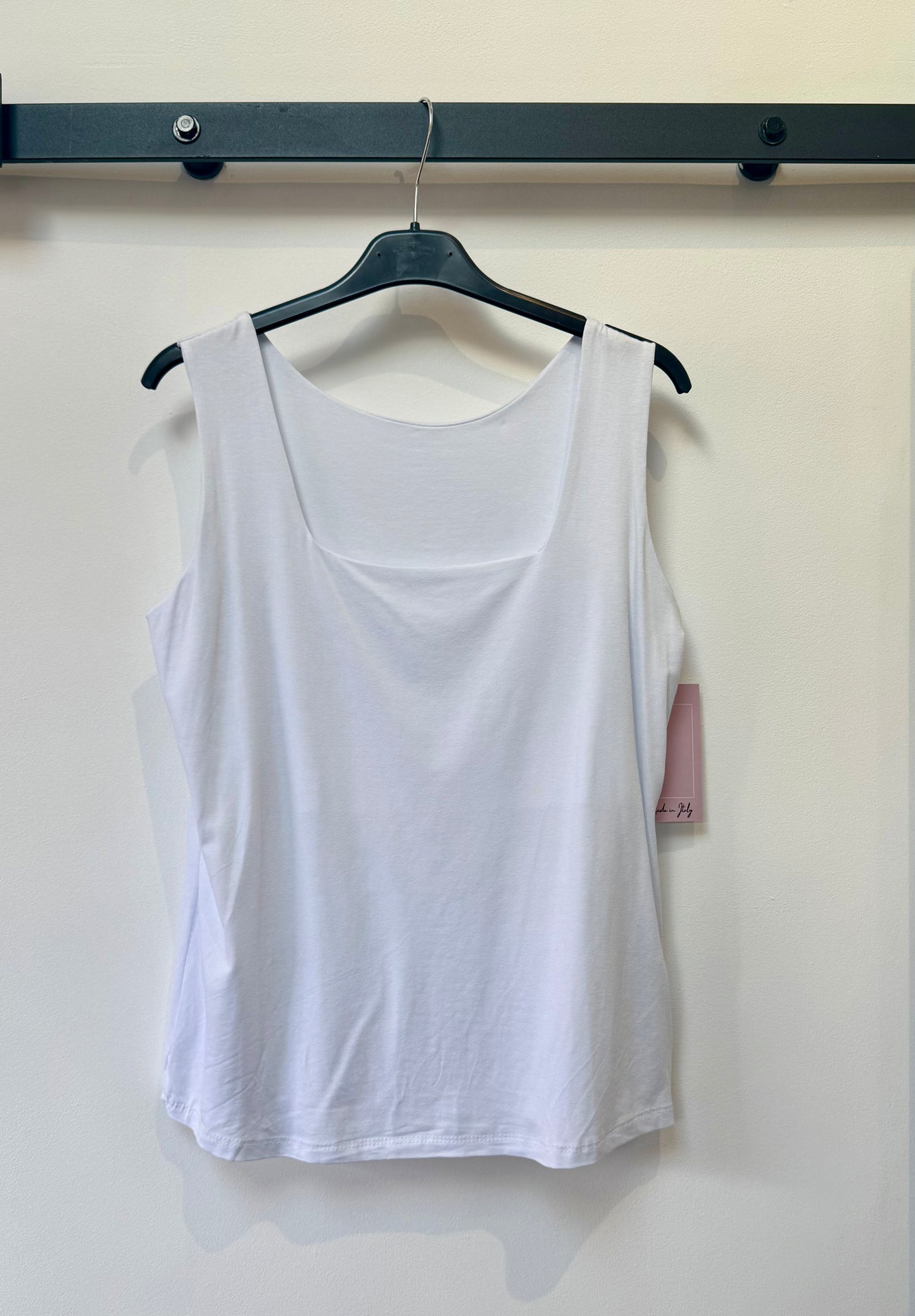 Partially Lined Viscose Vest Top