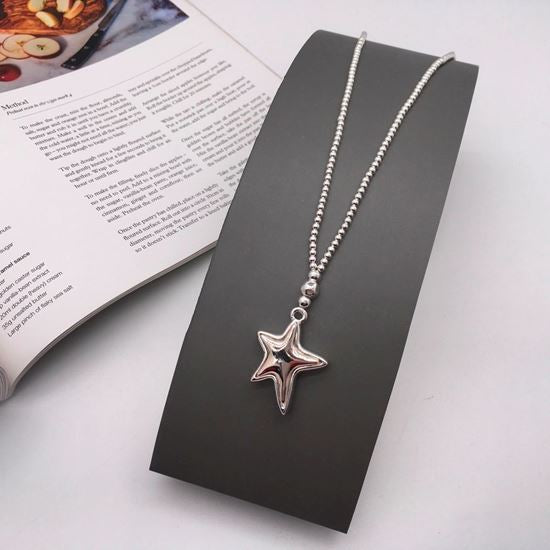 Silver Star Pendant Necklace