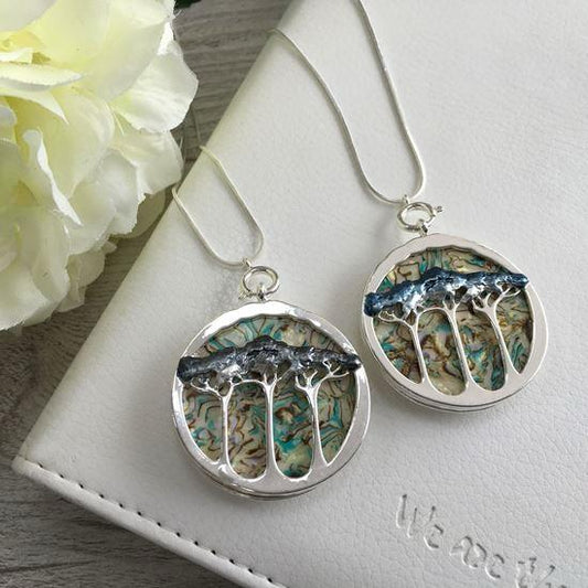Tree of life Necklace & Detachable Brooch