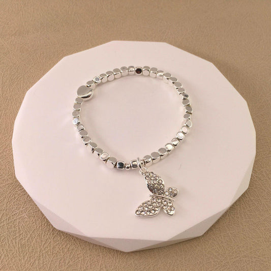 Silver Butterfly Bracelet