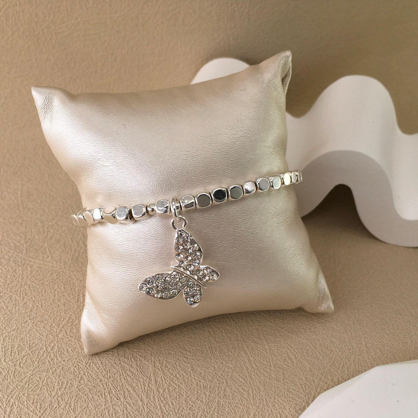 Silver Butterfly Bracelet