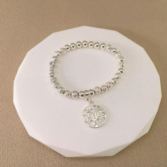 Tree of Life Silver Bead bracelet